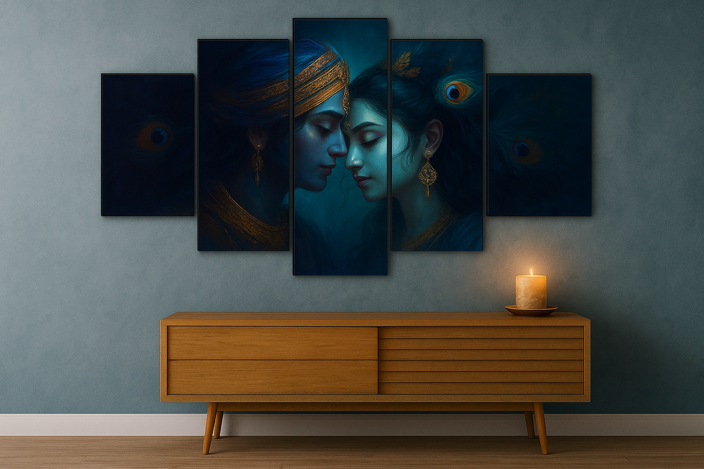 Eternal Harmony – Radha Krishna Painting
