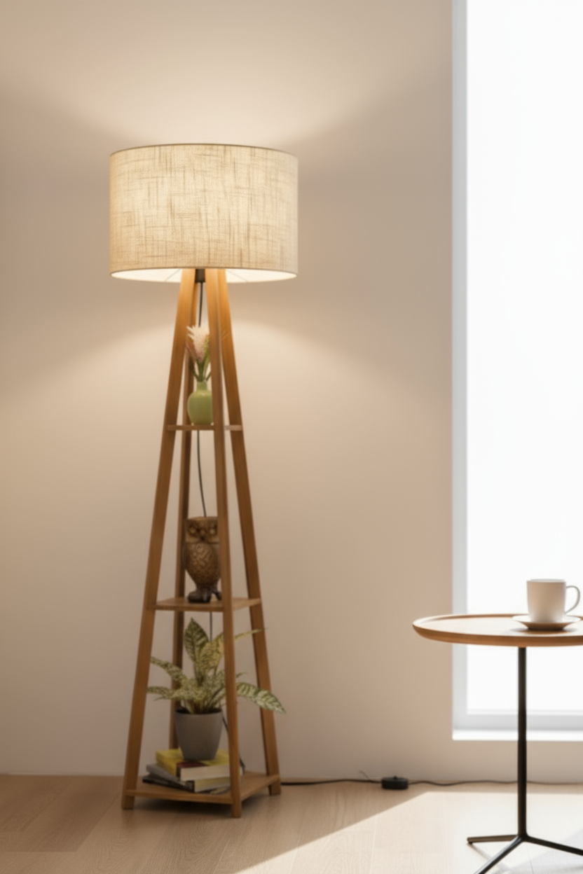 Luxe Shelf Floor Lamp